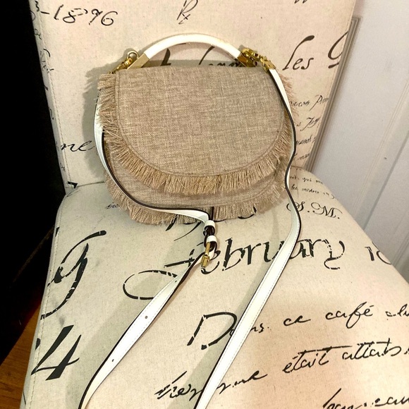 Cynthia ROWELY FELIX LINEN FRINGE CROSSBODY - Picture 2 of 9